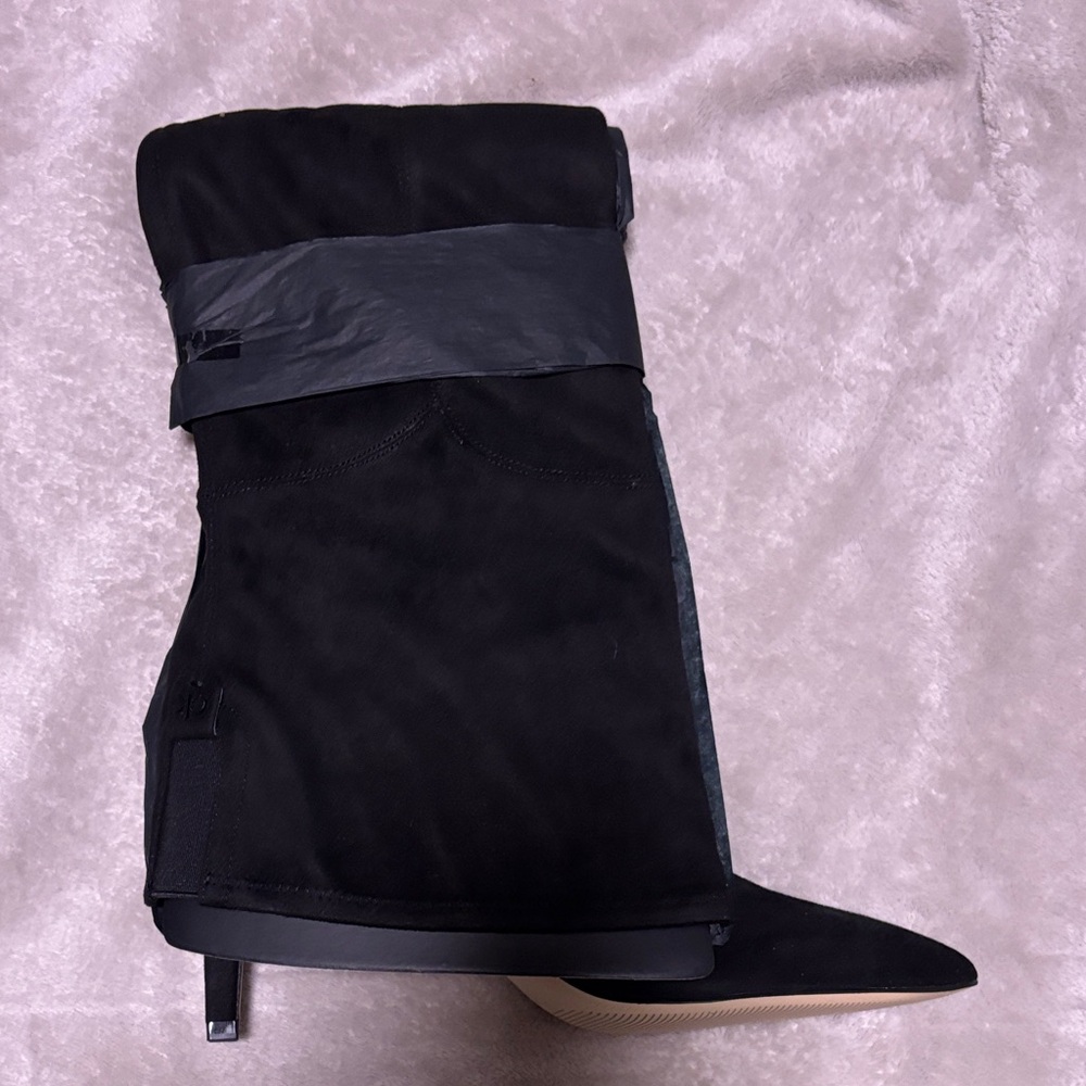 CALVIN KLEIN…Sz 8.5…Fitted Black Over the Knee Boots… NWT - Picture 7 of 12